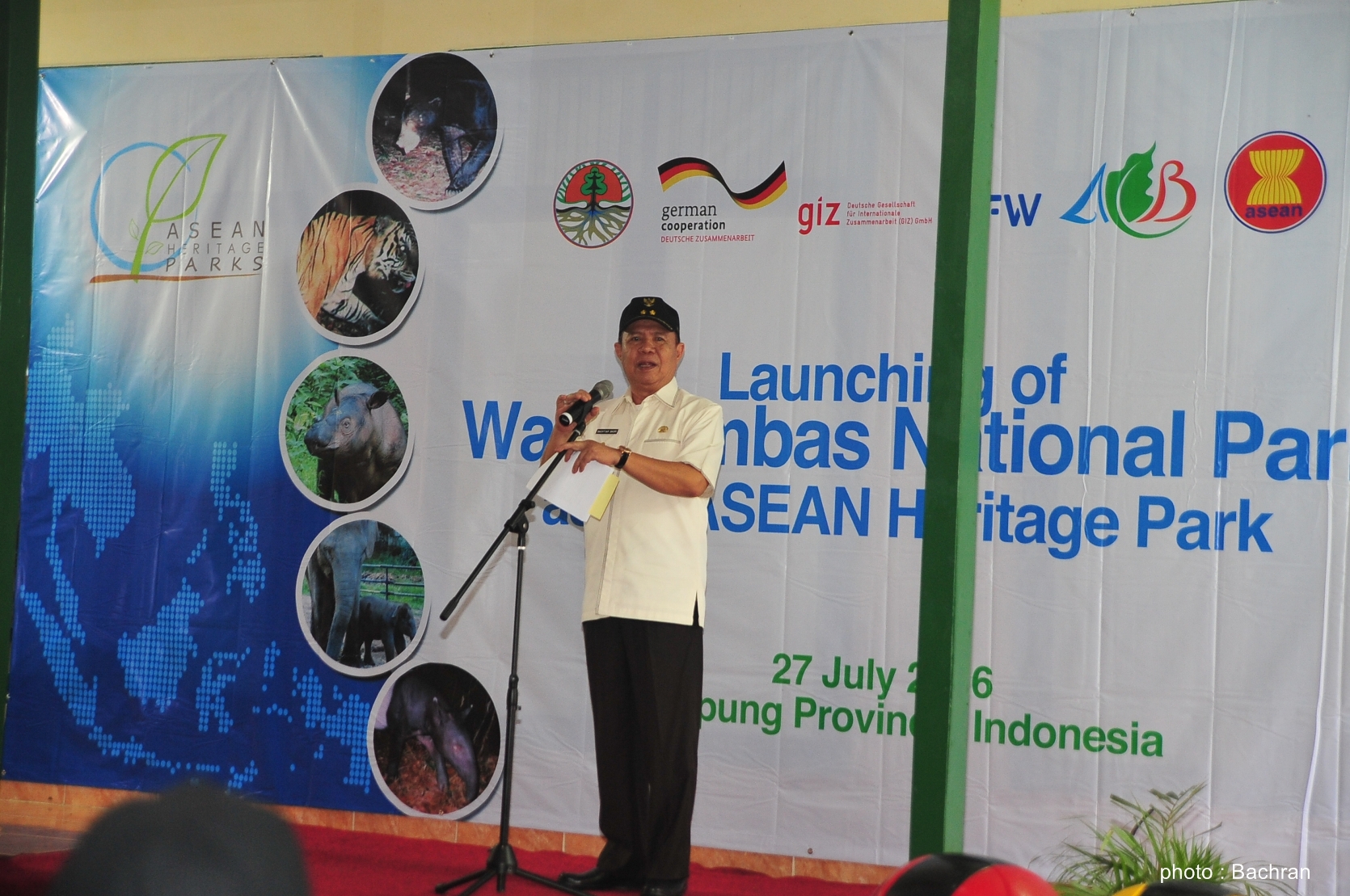 sambutan dari Wakil Gubernur Lampung, Bapak Bachtiar Basri